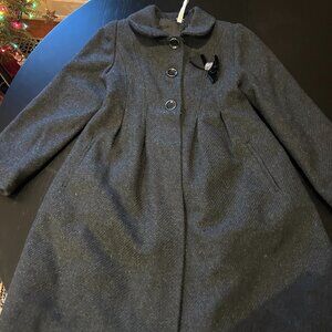 🖤✨ Mayoral Girls Coat – Dark Grey (Wool Blend Look) ✨🖤